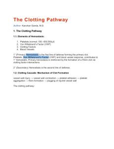 Clotting Factors