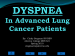 Dyspnea in Advanced Lung Cancer Patients