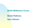 T-110.455 Network Application Frameworks and XML Middleware