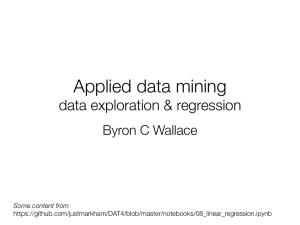 Applied data mining