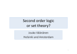 Second order logic or set theory?