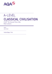 A-level Classical Civilisation Mark scheme Unit 02F - The