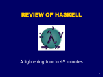 review of haskell