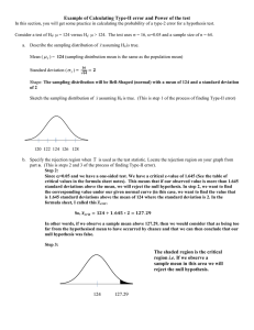 Handout 7a Example of calculating Beta