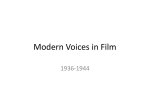 Modern Voices in Film