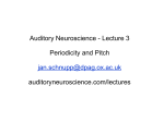 Pitch - Auditory Neuroscience