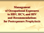 Management of Occupational Exposures to HBV, HCV, and HIV and