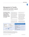 Management of locally advanced prostate cancer