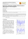 Application of Rayleigh probability density function in