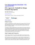 FDA Approvals Tadalafil for benign prostatic hyperplasia