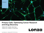 Primary Cells: Optimizing Cancer Research and Drug