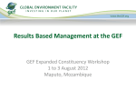 Presentation - RBM - Global Environment Facility
