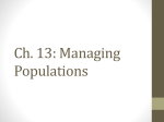 Managing Populations