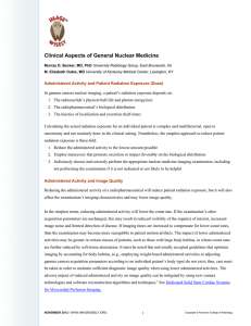 Clinical Aspects of General Nuclear Medicine