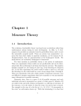 Chapter 1 Measure Theory
