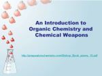 An Introduction to Organic Chemistry and Chemical Weapons