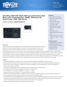 SmartPro 208/120V 5kVA 4kW Line-Interactive Sine Wave