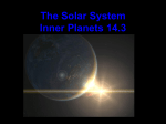 The Solar System Inner Planets 14.3