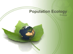 Ecology 3 Population Ecology Ppt