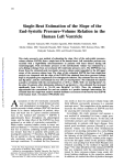 Single-Beat Estimation of the Slope of the End