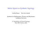 Metric Spaces in Synthetic Topology