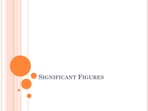 Significant Figures Notes