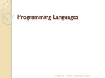 Programming Languages