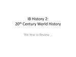 IB History 2 - Mrs. Stratton`s IB 20th Century World History