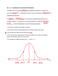 Sec. 5.1 – Introduction to the Normal Distribution