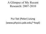 Faculty Research Presentation: Nov. 29, 2010