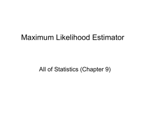 Maximum Likelihood Estimator