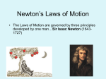 Newton`s Laws of Motion