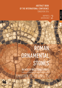 roMan ornaMental stones - Service public de Wallonie