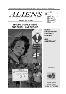 aliens - Invasive Species Specialist Group