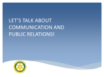 let`s talk about communication and public relations!