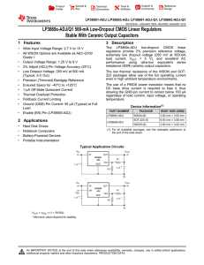 LP3869x-ADJ/Q1 500-mA Low-Dropout CMOS