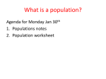 Populations and Human Populations Notes