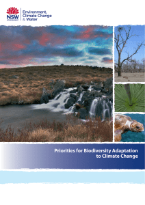 Priorities for biodiversity adaptation to climate change