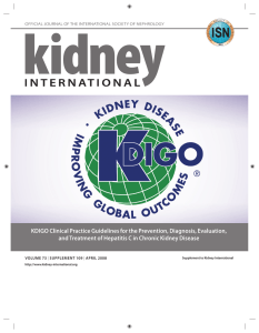KDIGO Clinical Practice Guidelines for the Prevention, Diagnosis