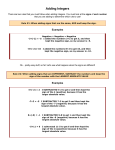Adding Integers