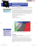 2.4 1 Temperature, pressure and metamorphism