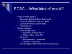 PowerPoint Presentation - ECSC – What kind of result?
