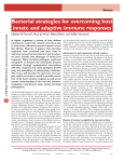 Bacterial strategies for overcoming host innate and adaptive