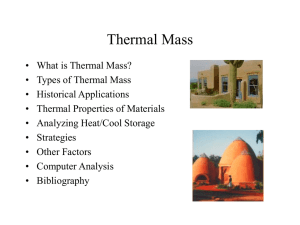 Thermal Mass
