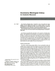 Accessory Meningeal Artery - American Journal of Neuroradiology