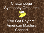 Chattanooga Symphony Orchestra “I`ve Got Rhythm” American