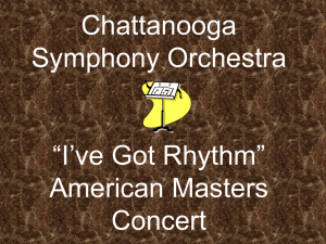 Chattanooga Symphony Orchestra “I`ve Got Rhythm” American