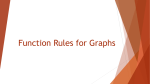 Function Rules for Graphs