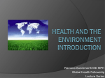 Health and the Environment Introduction