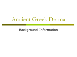 Ancient Greek Drama - Mentor Public Schools